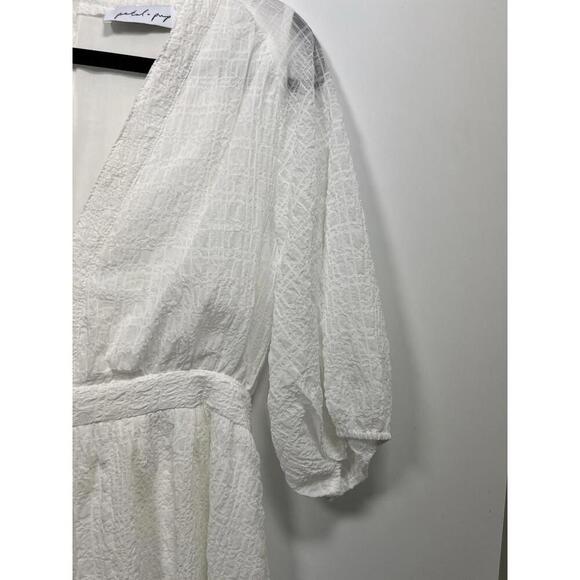 Petal And Pup Dress White Ittai Bridal Quinnie Medium Short - Picture 5 of 9